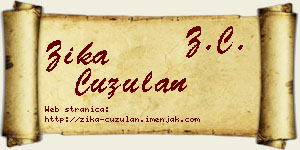 Žika Ćuzulan vizit kartica